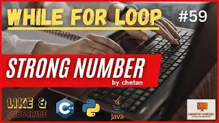 strong number check in c python java | logical programming | @helloworld_institute