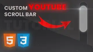 How to Create Custom YouTube Scroll Bar | HTML5 CSS3 | Zia Codes