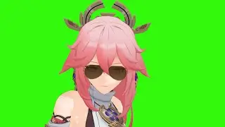 Yae Miko - Persona 4: Specialist【MMD Genshin Impact】Green Screen