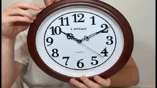OSTAR Silent Rustic Wall Clock, Battery Operated, Vintage 12 Inch Round Clock, Living Room Bedroom K
