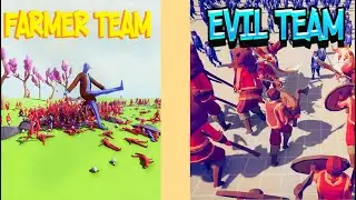 FARMER TEAM vs EVIL TEAM |/// TABS - Totally Accurate Battle Simulator