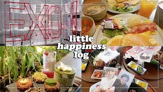 holidays are for eating out and exo popup stores; little happiness log