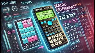 Scientific Calculator Matrix Determinant | How to Solve 2*2 or 3*3 Matrix Determinant