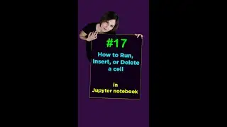 How to Run, Insert or Delete a Cell in Jupyter Notebook