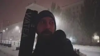 Первый снег в Ростове , на лыжах по городу