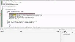 C#.Net Program 6 :Encryption and Decryption using C#(1024 bit encryption)