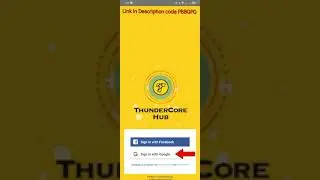 Thunder core  Token TT Free Mining Main net daily claim