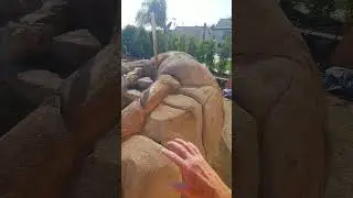 Real & Faux Rock Mix Waterfall Done!  #fauxrock.  davehenderson.podia.com