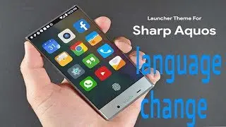 sharp aquos 305sh language change