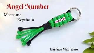 DIY - Macrame Keychain Tutorial ✨ | Macrame Paracord Keychain | Chaveiro Macramé