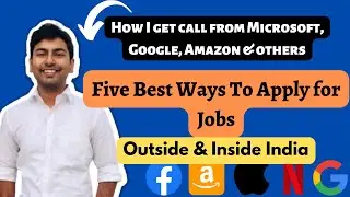 Top Five Ways to Apply For Development Jobs Abroad and in India |  #scaler #faang #microsoft