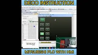 DECO (Decode) instruction Mitsubishi PLC with HMI Simulation 
