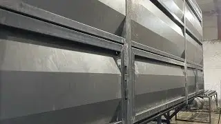 Кузов зерновоз беспетельный ! Как открывается борт?