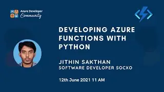 Developing Azure Functions with Python