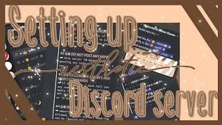 Setting up an **AESTHETIC** discord server // aesthetic set up