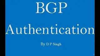 BGP Authentication configuration in GNS3 by Devendra Pratap Singh | BGP Authentication configuration