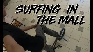 Surfing BMX Bike In The Mall! - DOWNTOWN ORLANDO BMX
