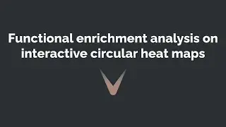 Performing functional enrichment analysis on interactive circular heat maps