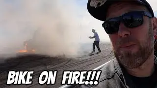 His Bike Caught On FIRE 🔥 / Full Throttle Saloon / Buffalo Chip