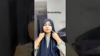 Hijab tutorial for school/college | hijab tutorial without inner cap | 
