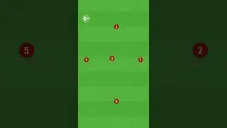 Plus shape passing drill⚽️ #football #soccer #footballdrills #dribbling #footballplayer #fypシ #fyp