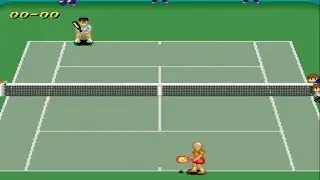 Super Tennis [SNES] - play as Don J