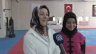 Wushu şampiyonu Buğlem azmi ve kararlığıyla ailesinin "süper kahramanı" oldu
