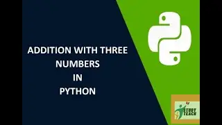 Addition with 3 numbers in Python || #python #pythontutorial #youtubevideo