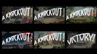 Cuphead - All Cuphead Inkwell isle 1 Knockouts At The Same Time + Mausoleum
