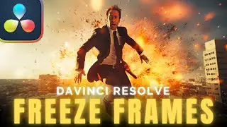 How to FREEZE FRAME of a video | Davinci Resolve Tutorial