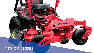 KAGE Universal Motorized Grass Deflector Grass Flap for Lawn Mowers