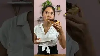 Eating baby pinecones in jam