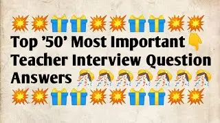Teacher Interview Question Answer/ crack interview with poor English for Kvs,Nvs,Tgt,PGt,govt,pvt