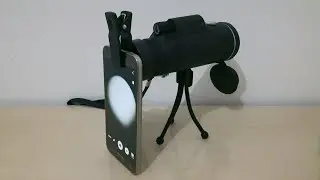 How to record videos with a cell phone and a telescope.