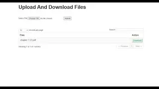 Upload and download using PHP and MYSQL