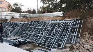 Монтаж каркасного дома из ЛСТК ЗА 11 ДНЕЙ