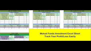 Mutual Funds In Pakistan Investment Sheet In Excel