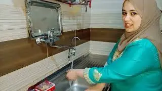 أفضل روتين لنظافة المطبخ \طريقة تنضيف المطبخ \ روتين مسائي تنظيف وترتيب مطبخي