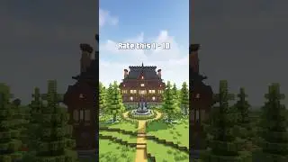 minecraft mansion build timelapse & tutorial #minecraft