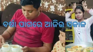 ବର୍ଷା ପାଗ ରେ ଆଜିର ସକାଳ #food #cooking @papakiladlyodiavlog