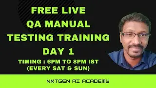 FREE LIVE QA Manual Testing Training | Day 1 | 7 Testing Principles