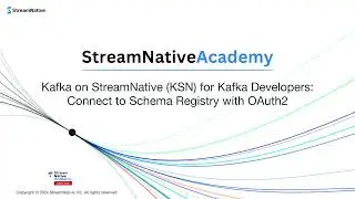 StreamNative + Kafka: Connect to Schema Registry with OAuth2