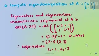 MML 10. Cholesky Factorization/Decomposition - Eigen Decomposition