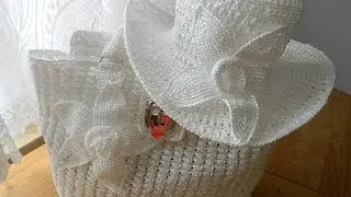 Вязаные сумки из пакетов. Сrochet Handbags of  Plastic Yarn
