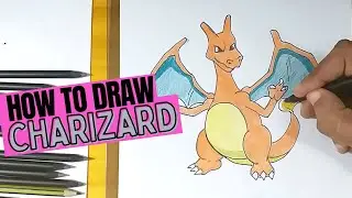 How to Draw Pokémon / Charizard / Easy Step-by-step Turorial