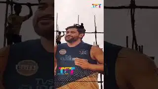 MS Dhoni 77 Feet Cutout 👌 | #nandigama #ambarupet #shorts | Tollywood FILM TALKS