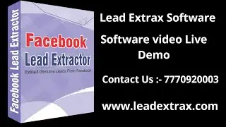 Facebook Data Extractor & Scraper | Lead Extrax Software