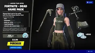 Fortnite Chapter 3 Season 4 Starter Pack Showcase - The Checkered Past Starter Pack (Dead Game Skin