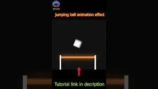 Jumping cube on elastic line by HTML&CSS only !! 