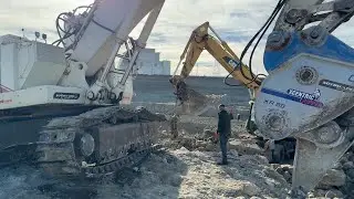 Broken Track Pin Replacement For Our Terex RH30F Excavator - Sotiriadis Mining Works - 4k
